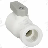 PARKER Manual Two-Way Ball Valve: 1/4 in, Polypropylene, Straight, Push x FNPT, Full Port Ball Port (MPN LFPP4VFC6). Key specifications — Brand: PARKER; Handle: Lever.