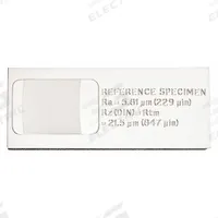 STARRETT Surface Roughness Specimen: Surface Roughness Specimen, 5.81 micron/229 uin Roughness - Ra (MPN SR-112-2937). Key specifications — attr1181299: Calibrating Starrett SR Series Surface Roughness Testers; attr1181304: STARRETT; attr1181300: Metal; attr1181297: 5.81 micron/229 uin; attr1181298: 21.5 micron/847 uin.