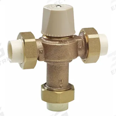 Watts Thermostatic Mixing Valve: 3/4 in Inlet Connection Size - Point-of-Source Mixing Valves