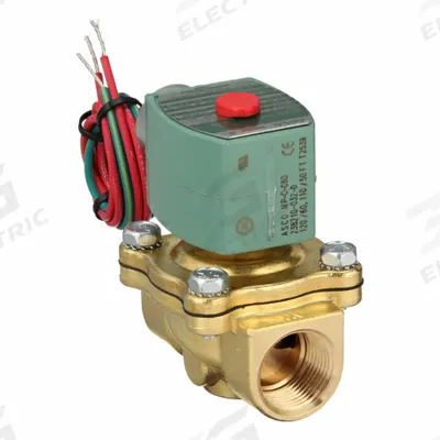 REDHAT Solenoid Valve: 2-Way, Normally Closed, 3/4 in Pipe Size, 110V AC/120V AC - 2-Way/2-Position, Normally Closed Solenoid Valves