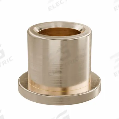 OILITE Flanged Sleeve Bearing: Bronze, SAE 841, 1/4 in Bore, 3/8 in OD, 3/8 in Lg - Lubricated General Purpose Metallic Flanged Sleeve Bearings
