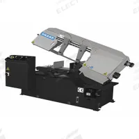 SHARP Band Saw: 9 in x 11 13/16 in, 75 to 305 SFPM, 45°, 6.8 A, 3 Phase, 220V AC (MPN SW-100H). Key specifications — attr313019: 6.8 A; attr313020: 3; attr313018: 45°; attr313016: 9 in x 11-13/16 in; attr313017: 75 to 305 SFPM; attr325084: SHARP.