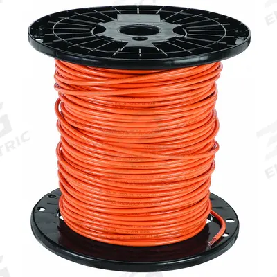 SOUTHWIRE Building Wire: Copper, 8 AWG, 1 Conductors, Stranded, Orange, 500 ft Lg - Copper THHN/THWN Building Wires