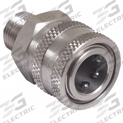 MI-T-M Quick-Connect Coupler: 3/8 in (M)NPT, 3/8 in (F) Quick Connect (MPN 17-0042) - Pipe, Hose, Tube and Fittings
