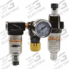 PARKER Filter/Regulator/Lubricator: 1/4 in NPT, 24 scfm, 250 psig Max Op Pressure, 5 micron, Mist (MPN 14A11B18F0GF). Key specifications — attr109588: 14; attr109546: Twist Drain (Filter Bowl); attr109524: PARKER.