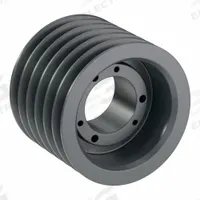 APPROVED VENDOR V-Belt Pulley: 5V590, 6 Groove, 5.9 in OD, Bushed Bore, SK, For 5V/5VX Belt Section (MPN 65V590SK). Key specifications — Pulley Industry Number: 5V590; Pitch Diameter: 5.9 in (5V); For Belt Section (broad, with similar types): 5V or 5VX.