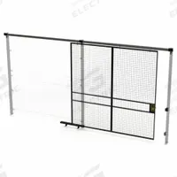 HUSKY RACK & WIRE Slide Door: 8 ft H x 8 ft W x 1 3/4 in D, Black, Powder-Coated (MPN V540808). Key specifications — attr1283297: Powder-Coated; attr1283316: Steel; attr1283313: Yes; attr1283333: HUSKY RACK & WIRE.