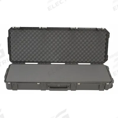 SKB Protective Case: 13 1/2 in x 42 1/2 in x 12 1/8 in, Solid, Black, 2 Wheels - Standard Long Cases