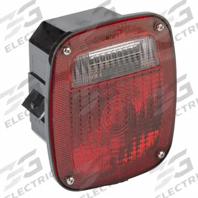 GROTE Stop/Turn/Tail Light: LED, Stop, Turn, and Tail Combo Light, Clear/Red - Stop, Turn & Tail Combination Lights