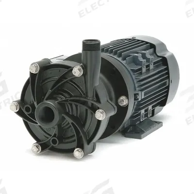 FINISH THOMPSON Magnetic Drive Pump: PVDF, 1/2 hp Horsepower, Three Phase, PVDF - Magnetic-Drive Straight Centrifugal Pumps