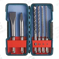 BOSCH Rotary Hammer Drill Set: 1/4 in_3/8 in_3/16 in_5/32 in Drill Bit Size, 4 in_6 in Overall Lg (MPN HCST006). Key specifications — attr277146: BOSCH.