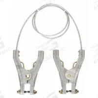APPROVED VENDOR Bonding and Grounding Wire: (2) Hand Clamps, 5 ft, PVC, Clear (MPN 8AAM7). Key specifications — Conductor Material: Carbon Steel; Connector Types: (2) Hand Clamps; Clamp Opening Span: Hand Clamp 3/4 in; Brand: APPROVED VENDOR; Wire Length: 5 ft; Manufacturer Part Number: 8AAM7.