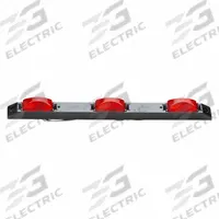GROTE Bar Lamp: Marker Light, Incandescent, Rectangular, Red, Bracket, Blunt Cut Wires, P2 SAE Lens (MPN 49172). Key specifications — Lens Color: Red; Brand: GROTE; Electrical Connection: Blunt Cut Wires; Lighting Technology: Incandescent; Mount Type: Bracket; SAE Lens Code: P2.