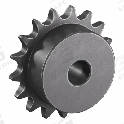 TRITAN Sprocket: One-Sided Hub, For Single Strands, 40, 17 Teeth, 2.721 in Pitch Dia - Size 40 Plain-Bore Roller Chain Sprockets