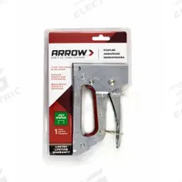 ARROW Staple Gun: 6 in Overall Lg, For 1/4 in_5/16 in_3/8 in Staple Leg Lg, Straight Drive (MPN JT27). Key specifications — attr177325: Straight; attr125717: ARROW; attr171020: Arrow JT21; attr177373: Chrome Plated; attr508666: 7 In or Less.