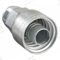 AEROQUIP Hydraulic Crimp Fitting: Steel x Steel, Straight, -6 For Hose Dash Size, Male x Genderless (MPN 1AA6MJ6). Key specifications — Fitting Gender: Male x Genderless; Fitting Connection Type: JIC x Crimp; Thread Size: 9/16"-18; For Hose Dash Size: -6; Brand: AEROQUIP.