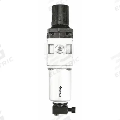 GROZ Filter-Regulator: Heavy Duty Series, 3/4 in NPT, 149 cfm, 40 micron, 7 psi to 145 psi - GROZ FRL Air Filter/Regulators