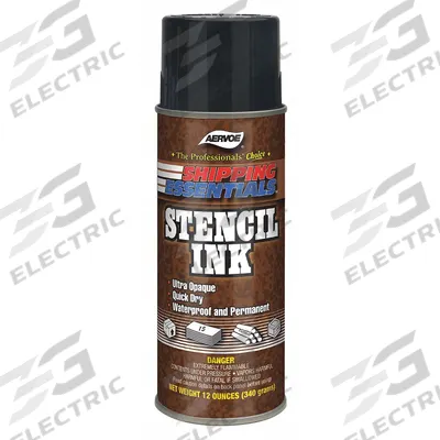 AERVOE Stencil Ink: Red, 12 oz Container Size - Stencil Ink Spray Cans