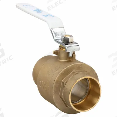 APOLLO Manual Two-Way Ball Valve: 2 1/2 in, Brass, Straight, Sweat x Sweat - Brass Ball Valves