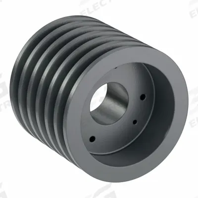 APPROVED VENDOR V-Belt Pulley: B52, 6 Groove, 5.55 in OD, Bushed Bore, SD - Bushed-Bore Cast-Iron V-Belt Pulleys