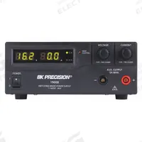 B&K PRECISION DC Power Supply: Switching Digital DC, 3.5 in H x 7.9 in W x 10.8 in D, Not Certified (MPN 1901B). Key specifications — Line Regulation Current: 50 mA; Load Regulation Voltage: 20 mV; Calibration Certificate Type: Not Certified; Manufacturer Part Number: 1901B; Brand: B&K PRECISION; Includes: Remote Control Connector; Line Regulation Voltage: 20mV; Load Regulation Current: 150 mA.