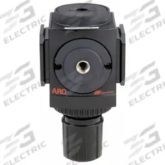 ARO Compressed Air Regulator: Aluminum, 3/4 in NPT, 210 cfm, 0 psi to 140 psi, Knob, 2000 Series (MPN R37351-100). Key specifications — attr111664: No; attr111400: 2000; attr111627: ARO.