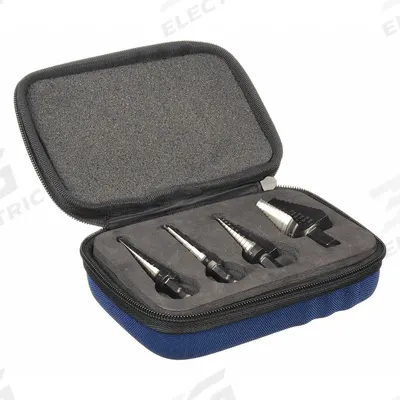 IRWIN Step Drill Bit Set: 3 Pc, 1/8" to 1-3/8", Black Oxide HSS - High-Speed Steel Step Drill Bit Sets