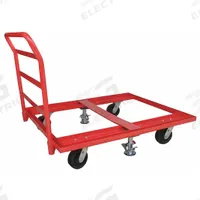 APPROVED VENDOR Pallet Dolly: 3,600 lb, Red, (4) Swivel with Floor Lock, Plastic, Tilt Not Included (MPN 48J091). Key specifications — Caster/Roller Configuration: (4) Swivel with Floor Lock; Brand: APPROVED VENDOR; Color: Red.