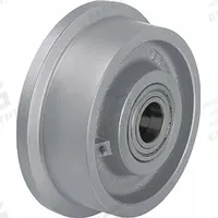 APPROVED VENDOR Track Wheel: 5 7/8 in Wheel Dia., 1 7/8 in Wheel Wd, 2,200 lb Load Capacity, Iron (MPN SPK 150K). Key specifications — attr1099880: No; attr1099886: Silver; attr1099891: APPROVED VENDOR.