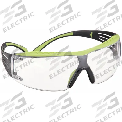 SECUREFIT Safety Glasses: Clear Lens, Frameless, Anti-Fog - Padded Comfort-Fit Safety Glasses