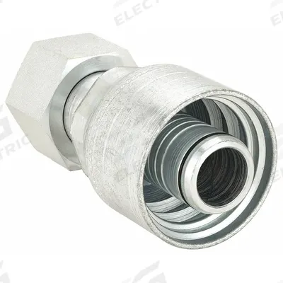 AEROQUIP Hydraulic Crimp Fitting: Steel x Steel, Straight, -24 For Hose Dash Size - Aeroquip Crimp Hydraulic Hose Fittings with ORS Connection