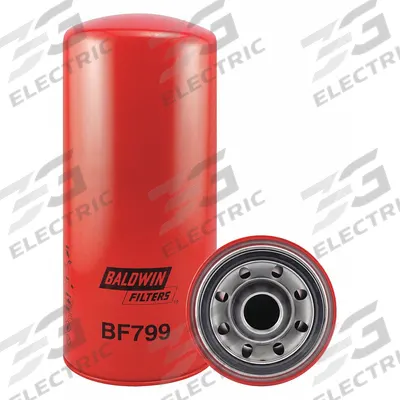 BALDWIN FILTERS Fuel Filter: Spin-On, 5 3/8 in Outside Dia, 1 3/8"-16 Thread Size, Cellulose - Spin-On Fuel Filters