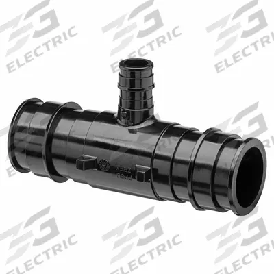 ZURN Barbed Tee: Polymer, Expansion, 1 1/4 in ID - Expansion Polymer Barbed Tube Fittings