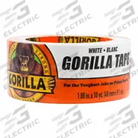 GORILLA Duct Tape: Heavy Duty, White, 1 7/8 in Wd, 10 yd Lg, 16.75 mil Thick, Rubber, 32°F Min Temp (MPN 6010002). Key specifications — Backing Material: Polyethylene Coated Cloth.
