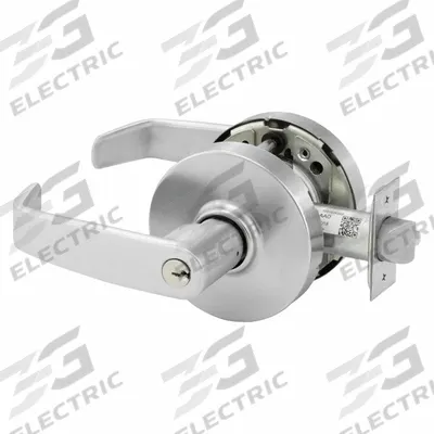 SARGENT Door Lockset: Office Lever Locksets, Chrome - Passage Lever Locksets