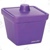 Ice Bucket with Lid: 1 L Capacity, Rectangular, Ethylene Vinyl Acetate, Purple, 5 1/2 in Overall Ht (MPN 04393-57). Key specifications — Color: Purple; Material: Ethylene Vinyl Acetate; Brand: COLE PARMER; Product Type: Ice Bucket with Lid; Shape: Rectangular.