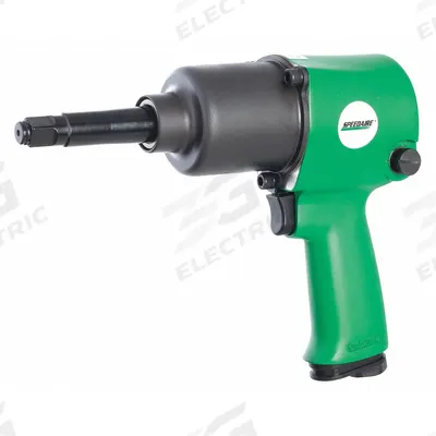 SPEEDAIRE Air Impact Wrench: Full-Size, 1/2 in Drive, Pistol-Grip, Square - Pistol-Grip Air-Powered Impact Wrenches with Extended Anvils