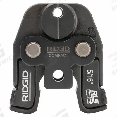 RIDGID Cordless Press Tool Jaw: 5/16 in Pipe, Copper, For RLS Press - Jaws for Compact Press Tools