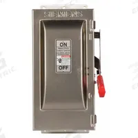 SIEMENS Safety Switch: Non-Fusible, 30 A, Three Phase, 600V AC, 316 Stainless Steel, Indoor/Outdoor (MPN HNF361SS). Key specifications — attr867131: SIEMENS.
