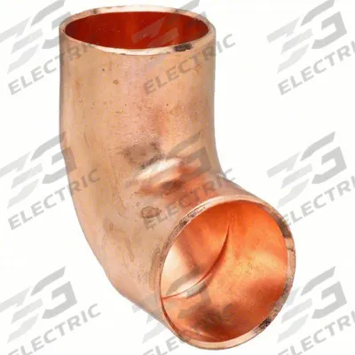 NIBCO Sweat Fitting Elbow: 2 1/2 in CTS x 2 1/2 in CTS, Cup x FTG, Wrot Copper (MPN U607-21/2) - Wrot Copper Tube Fittings