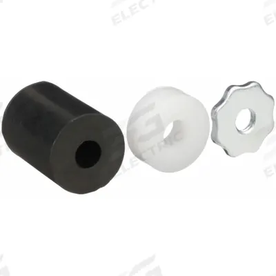 APPROVED VENDOR Bolt Hole Caster Expanding Sleeve Kit: 2 1/2 in Stem Lg, Carbon Steel, Rubber - Bolt-Hole Caster Expanding Sleeve Kits for Round Tubing