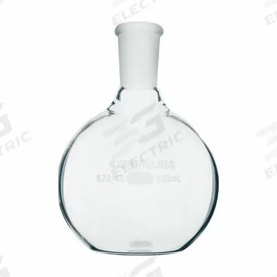 CHEMGLASS Boiling Flask: 500 mL, Colorless, flat bottom, A - Glass Boiling Flasks