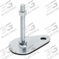 JW WINCO Male-End Leveling Mount: Swiveling Stud, 3/8"-16 Thread Size, 2,248 lbf Capacity (MPN 42-60-3/8X16-100-A3-SK). Key specifications — Base Shape: Teardrop; Load Capacity: 2,248 lbf; Thrust Pad Material: Buna-N; Mounting Holes: Mounting Holes Included; Includes: Rubber Pad; Hex Size: 11/16 in.