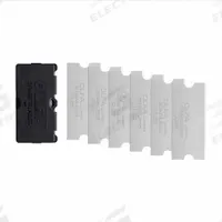 OLFA Scraper Blade: 1 9/16 in Overall Wd, 1 9/16 in Overall Lg (MPN GSB-2S/6B). Key specifications — attr1004902: OLFA; attr1034539: Stainless Steel; attr1017570: Standard End.