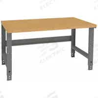 TENNSCO Workbench: Adj Ht, Laminated Hardwood Butcher Block, 60 in x 36 in, Gray (MPN WBA-1-3660W). Key specifications — Brand: TENNSCO.