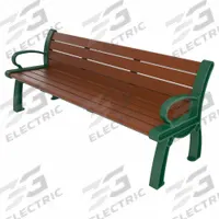 ULTRASITE Heritage Outdoor Bench: Heritage, 72 in Overall Lg, 30 in Overall Ht, Brown, Green (MPN PB 6BROGFHER). Key specifications — Manufacturer Part Number: PB 6BROGFHER; Brand: ULTRASITE; Frame Color: Green; Product Type: Outdoor Bench; Seat Color: Brown; Series: Heritage.
