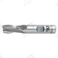OSG Square End Mill: Cobalt, 2 Flute, 3 mm Mill Dia, 9.52 mm LOC, 58.7 mm OAL (MPN 5800100)
