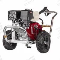 SIMPSON Gas-Powered Pressure Washer: Heavy Duty, Cart, 4,200 psi, 4 gpm, 389 cc Engine Displacement (MPN ALWB60828). Key specifications — attr1034381: Honda; attr1037666: SIMPSON.