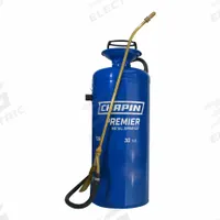 CHAPIN Handheld Sprayer: Spot, 3 gal Tank, Steel Tank, 25 ft Max Spray Distance, 60 psi, Adj Nozzle (MPN 1380). Key specifications — Brand: CHAPIN; Chemical Compatibility: Fertilizer; Tank Material: Steel.