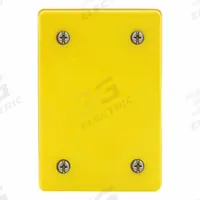 LEVITON Weatherproof Cover: Valox PBT, Wetguard, Blank Cover, 1 Gangs, 4 5/8 in Overall Ht, 4/4X (MPN WP459). Key specifications — Brand: LEVITON; Color: Yellow; Compatible with Product Type: Blank Cover; Compatible with Series: Wetguard; Mounting Orientation: Horizontal or Vertical.